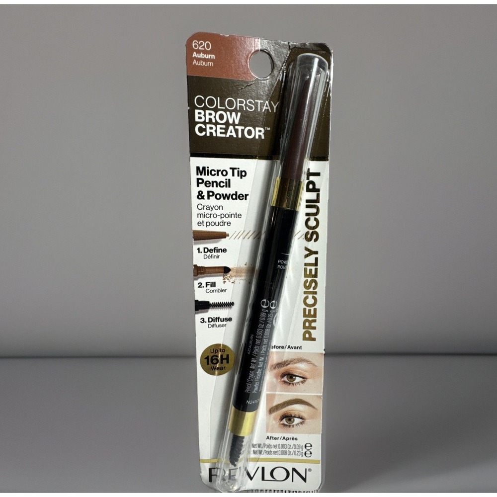 Revlon Colorstay Brow Creator Micro Tip Pencil & Powder NIP 620 Auburn